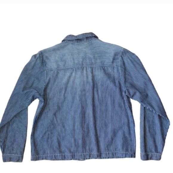 JOHNNY WAS PETTE & GRETA PINSTRIPE DENIM JACKET - Picture 6 of 10